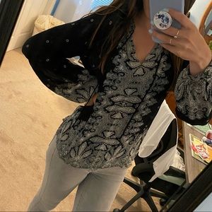 Lucky Brand Black Blouse